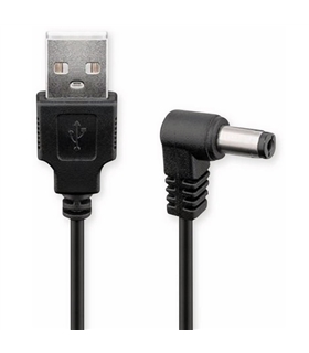 Cabo USB-A / DC 5.5*2.5mm 90º 0.5mt - MX55154