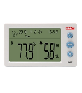 A13T - Termohigrómetro, LCD 4,5"; -10÷50°C; 20÷95%RH - A13T