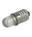 Lâmpada miniatura LED E10 3000Kbranco quente - 3-12V