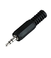 Conector Jack Stereo, Macho, 3.5mm, Cabo