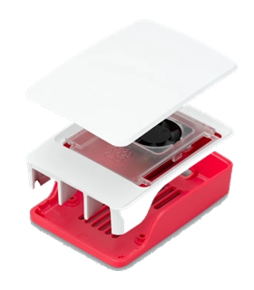 Pi5 Case - Caixa Original Vermelha/Branca para Raspberry Pi5 - PI5CASE