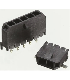 43650-0215 - Conector Raster Macho C.I. 2 pinos 3mm - MX43650-0215