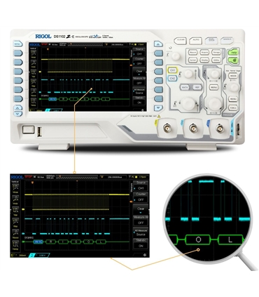 DS1102Z-E - Osciloscópio Digital 2 Canais 100Mhz - DS1102Z-E