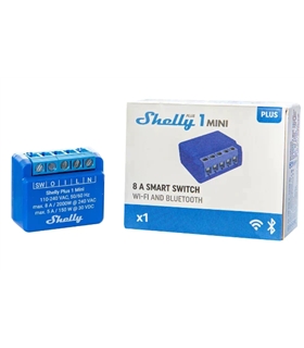 Shelly 1 Plus Mini - Mini módulo interruptor WiFi 8A - SHELLYPLUS1MINI