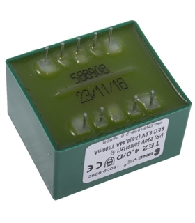 Transformador PCB Isolado 220V-9V 4Vas - T2309D4CI